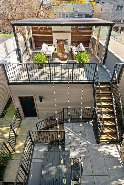 Rooftop Terrace Design, Rooftop Design, Building Homes, Have Inspiration, Terrace Design, Metal Building Homes, Pole Barn Homes, Barn House Plans, House Landscape