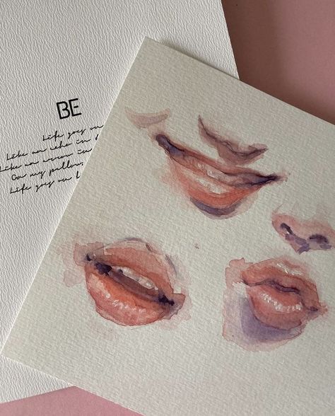 Painting Of Lips, Draw Music, Drawing Basics, Painting Fashion, Instagram Painting, Nose Drawing, Photography Artwork, Anatomy Study, Sketch Style