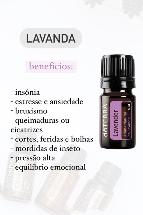 Óleos essenciais dōTERRA Lavanda Doterra, Doterra Lavender, Do Terra, Doterra Essential Oils, Doterra, Aromatherapy, Essential Oils, Lavender, Fragrance