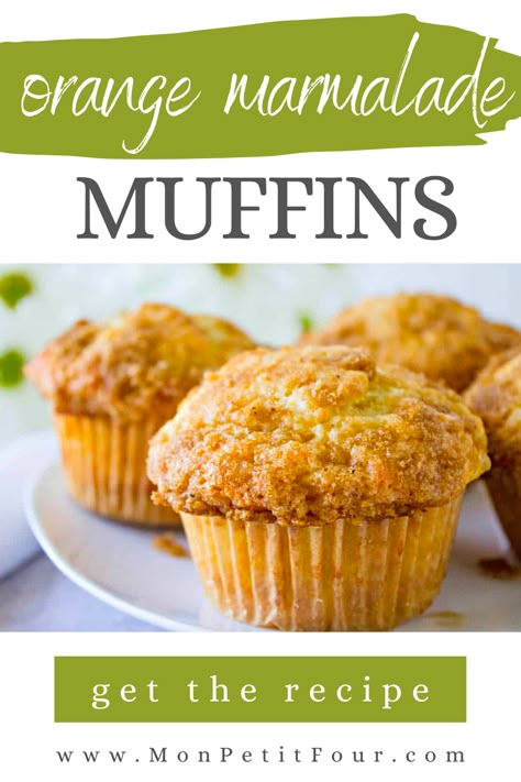 orange marmalade muffins Marmalade Bread Recipe, Orange Marmalade Muffins Recipe, What To Make With Orange Marmalade, Orange Blossom Muffins, Orange Marmalade Recipe Desserts, Recipes With Orange Marmalade, Orange Muffins Recipes, Orange Marmalade Muffins, Orange Muffins Healthy