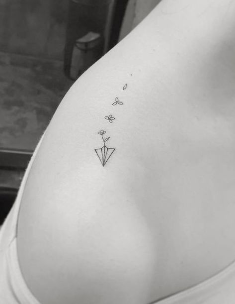 Distance Tattoos, Paper Airplane Tattoos, Miniature Tattoos, Paper Plane Tattoo, Pilot Tattoo, Circular Tattoo, Puzzle Piece Tattoo, Plane Tattoo, Body Tattoo Design