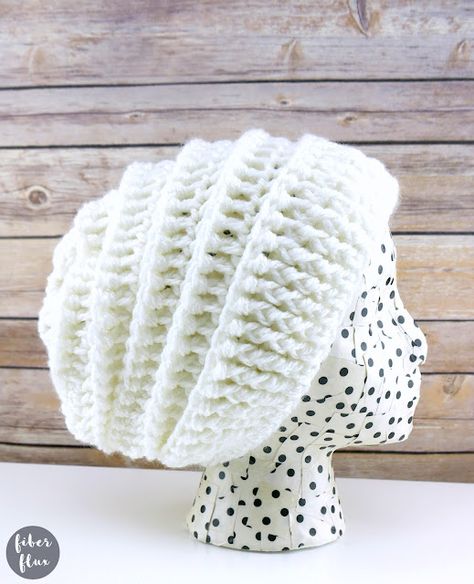 Fiber Flux: Quick Gift Slouch Hat (12 Weeks of Gifting Series), Free Crochet Pattern + Video Slouch Hat Crochet Pattern, Slouchy Hat Crochet Pattern, Slouch Hat Pattern, Crochet Slouch Hat, Crochet Slouchy Hat, Crochet Christmas Gifts, Crochet Hat Free, Bonnet Crochet, Gift Crochet