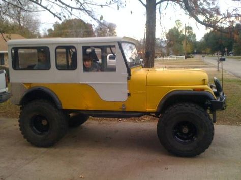 Jeep CJ6! Vintage Jeep Badness!!! JC JEEP Cj6 Jeep, Jeep Hard Top, Jeep Unlimited, Jeep Quotes, Yellow Jeep, Jeep Cj6, Cj Jeep, White Jeep, Police Truck