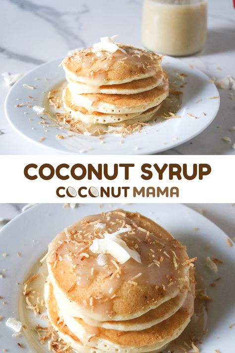 Coconut Syrup Recipe, Hawaii Desserts, Coconut Milk Uses, Coconut Flour Recipes, Coconut Syrup, Vanilla Sauce, Homemade Buttermilk, Hawaii Food, Homemade Syrup