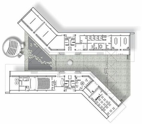 Museum Plan, School Building Design, Hospital Architecture, Museum Of Science, Architecture Concept Diagram, Architecture Concept Drawings, Education Architecture, Architecture Design Concept, Museum Architecture