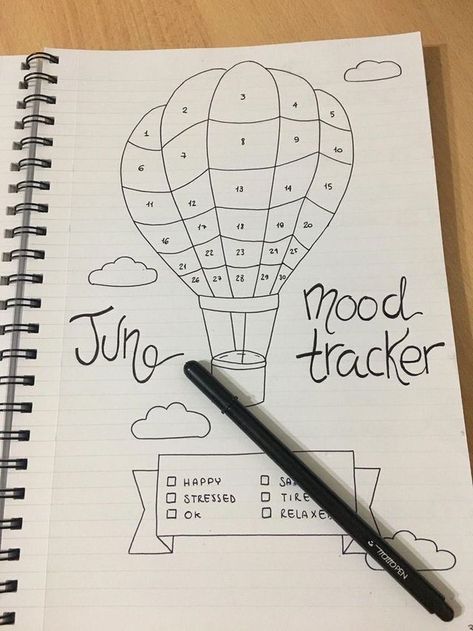 June Mood Tracker, Tracker Bullet Journal, Bullet Journal 2019, Bullet Journal Ideas Templates, Creating A Bullet Journal, Bullet Journal Mood Tracker Ideas, Bullet Journal Paper, Bullet Journal Tracker, Bulletin Journal Ideas