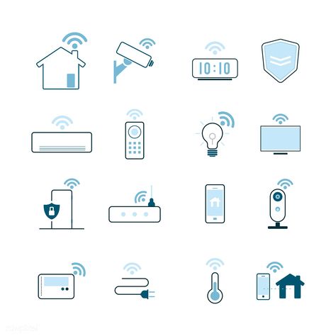 Smart Devices For Home, Home Automation Logo, Smart Home Design Ideas, Automation Logo, Futuristic Things, Smarthome App, Iot Design, Map Illustrations, House App