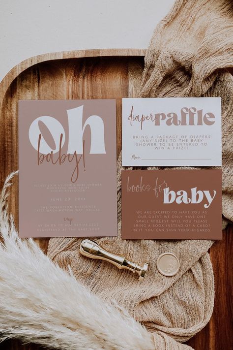 Retro Baby Showers, Baby Shower Girl, Coed Baby Shower, Baby Shower Brunch, Simple Baby Shower, Retro Baby, Baby Shower Inspiration, Modern Baby Shower