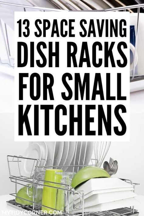 Rv Dishes, Kitchen Ceiling Designs, Kitchen Sink Drying Rack, Amber Lewis Kitchen, Small Kitchen Counter, Kitchen Dish Drainers, Kitchen Sink Rack, Kitchen Ceiling Design, Kitchen Space Savers