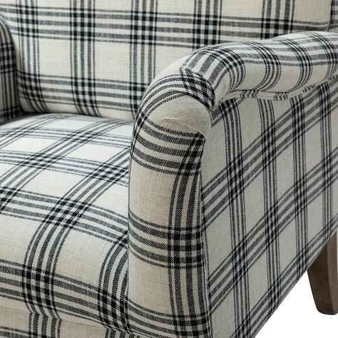 Plaid Chairs Living Room, Contemporary Style Living Room, Wide Armchair, Modern French Country, Home Contemporary, Classic Armchair, Accent Chair Set, Upholstered Armchair, Playroom Furniture