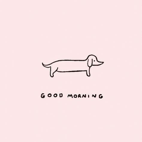 New trending GIF on Giphy June 2 2017 at 01:45PM Good Morning Dog, Morning Meme, Dog Tumblr, Morning Stretch, Hickory Dickory, Dog Animation, Dachshund Art, Beautiful Sunshine, 강아지 그림