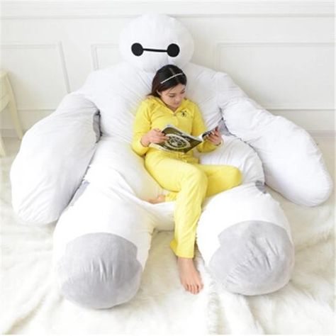 An Adorable 'Big Hero 6' Baymax Children's Bed Bay Max, Baymax, Childrens Beds, Hero 6, Big Hero 6, Big Hero, Disney Love, Bean Bag, Stuffed Animal