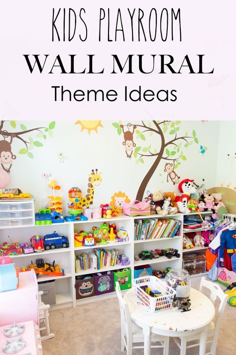 Playroom Wall Painting Ideas, Playroom Mural Ideas Diy, Kids Playroom Mural, Play Space Ideas, Playroom Mural Ideas, Playroom Wall Mural, Playroom For Kids, Ikea Kids Playroom, Ultimate Playroom