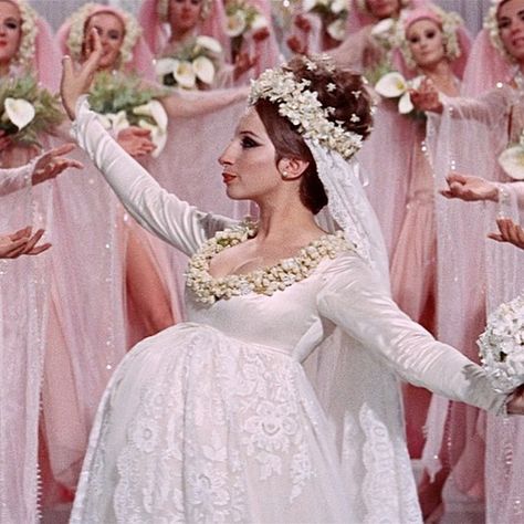 Funny Girl 1968, Funny Girl Musical, Funny Girl Movie, Movie Wedding Dresses, James Brolin, Girl Film, Historical Movies, Wedding Movies, Barbra Streisand