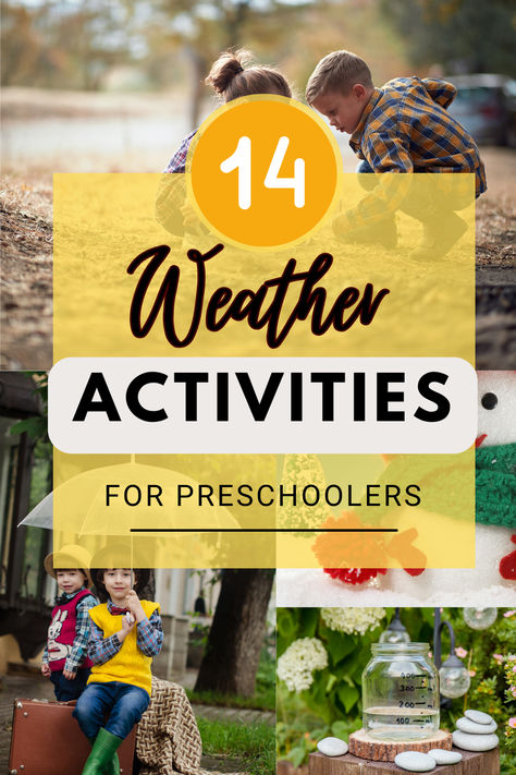 Weather is an interesting topic and a point of fascination for all children. 
These weather activities will help them learn about the weather in a fun and educational way.

#weatheractivities #preschoolersactivities Weather Games Preschool, Preschool Weather Unit, Weather Activities For Preschoolers, Preschool Weather Activities, Weather Activities Preschool, Weather Games, Preschool Weather, Educational Activities For Preschoolers, Weather Theme