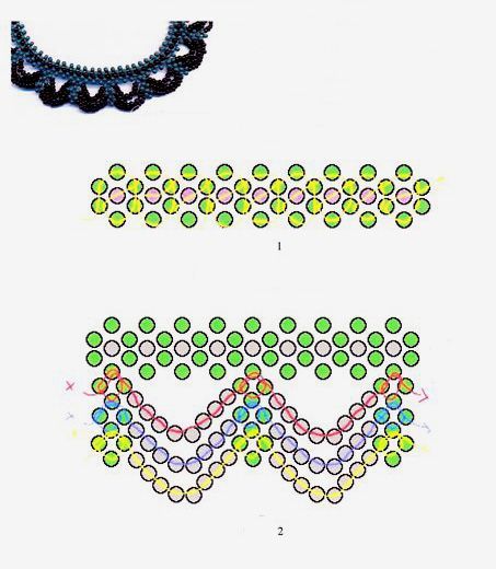 Free Necklace Patterns, Diy Necklace Patterns, Simple Beaded Necklaces, Beaded Necklace Tutorial, Beaded Necklace Patterns, Motifs Perler, Beadwork Necklace, Beading Patterns Free, Bead Loom Bracelets