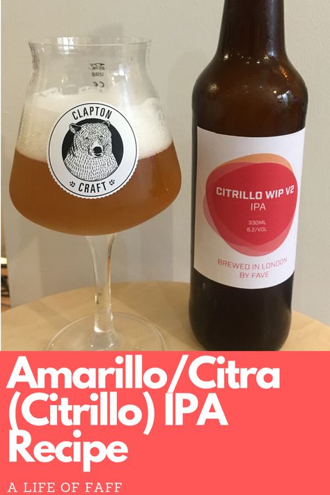 We updated our amarillo and citra IPA recipe to increase the dry hop to 6g/litres. This resulted in a fantastic beer full of flavour, super fruity with grapefruit notes. I am so pleased by this one. An all-grain brew that shows that brewing beer at home really is super easy. Check out the recipe on the blog! Try it and let me know what you think. #allgrainbrewing #homebrewingbeer #homebrew Brewing Beer At Home, Ipa Recipe, Beer Brewing Recipes, All Grain Brewing, Spent Grain, Brewing Recipes, Homebrew Recipes, Brewing Beer, Home Brewing Beer