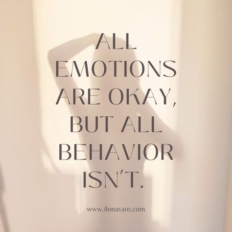 We all need to feel our feelings and allow them to be there.⁠ There is no such thing as a “bad” feeling or a feeling to feel shame for.⁠ ⁠ Behaviors, however, are another matter.⁠ ⁠ We must learn to process, make meaning, and express our emotions in healthy and effective ways.⁠ ⁠ What are emotions/feelings that you were told are not okay?⁠ What are behaviors that you are struggling with?⁠ ⁠ What emotion are they trying to express?⁠ ⁠ ⁠ #emotions #feelings #growth #psychology #thoughts Play With Emotions Quotes, All Emotions, Psychic Development Learning, Tummy Issues, Express Emotions, Psychic Development, Not Okay, Bad Feeling, Helping Hand