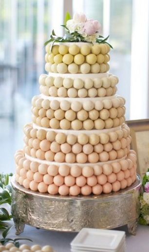 How To Make Round Cake Pop Tower Using Styrofoam Cake Dummies - CakeCentral.com Cake Pop Wedding Display, Cake Pop Wedding, Unconventional Wedding Cake, Styrofoam Cake, Cake Pops Wedding, White On White Wedding, Pop Wedding, Cake Tower, Wedding Cake Pops