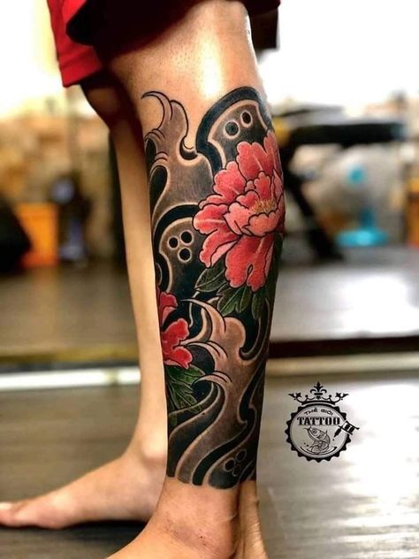 Tattoo Japonais, Japanese Leg Tattoo, Koi Tattoo Design, Japanese Legs, Japanese Flower Tattoo, Full Leg Tattoos, Dragon Sleeve Tattoos, Irezumi Tattoos, Leg Tattoo Men