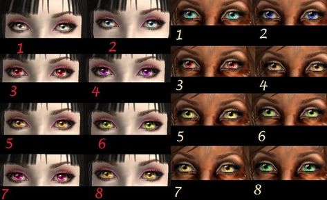 Werewolf And Vampire, Werewolf Eyes, Vampire Eyes, Owl Bags, Types Of Eyes, Downloads Folder, Costume Makeup, Sims 2, The Vampire