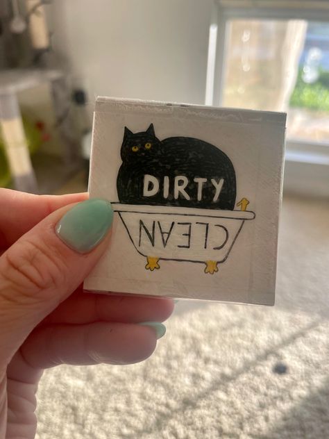 Dirty Clean Dishwasher Sign, Dishwasher Sign Diy, Dirty Dishes Sign, Clean Dirty Dishwasher Sign, Food Magnets, Dishwasher Sign, Clean Dirty Dishwasher Magnet, Dishwasher Magnet, Do It Yourself Crafts