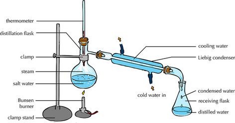 Difference Between Fractional Distillation and Simple Distillation Types Of Mixtures, Separating Mixtures, Fractional Distillation, Distillation Apparatus, Chemical Equation, Distillation Process, Chemistry Notes, Chemistry Experiments, Boiling Point