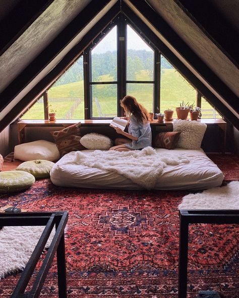 Staying Home Aesthetic, Safe Space Aesthetic, Solarium Ideas, Loft Homes, Comfy Beds, Warehouse Home, Anna Grace, Tiny House Inspiration, Grey Houses