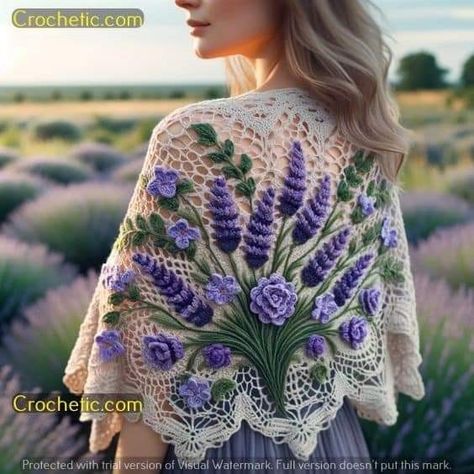 Crochet Unique Granny Square, Shawl Patterns Crochet, Crochet Shawl Tutorial, Irish Lace Crochet Pattern, Crocheted Shawl, Crochet Lace Shawl, شال كروشيه, Knitted Shawl, Shawl Crochet