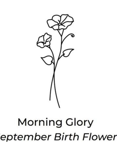 Morning Glory Line Tattoo, Morning Glory And Butterfly Tattoo, Morning Glory Tattoo Simple, Morning Glory Tattoo, Trash Polka Art, Glory Tattoo, September Birth Flower, Tiny Wrist Tattoos, Hummingbird Tattoo