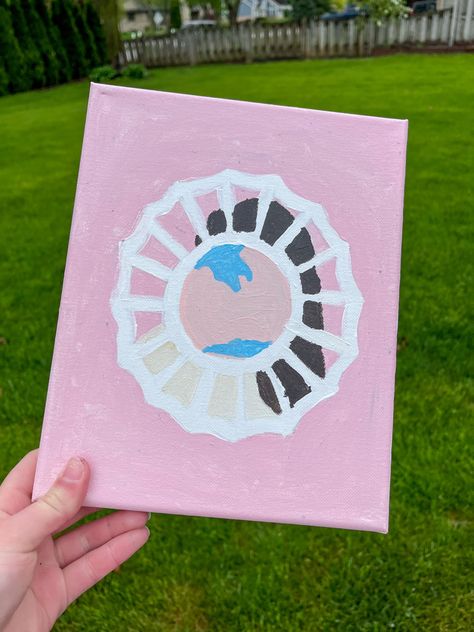 Divine Feminine Art Mac Miller, Mac Miller Art Easy, Mac Miller Inspired Painting, Kali Uchis Painting Canvas, Mac Miller Album Painting, Easy Mac Miller Painting, Ariana Grande Painting Canvas, Music Painting Canvas Easy, Easy Feminine Painting