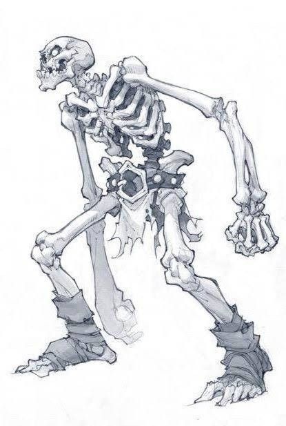 Joe Mad Art, Monster Skeleton, Skeleton Character, Skeleton Sketch, Skeleton Monster, Zombie Skeleton, Skeleton Warrior, Joe Madureira, Warrior Drawing