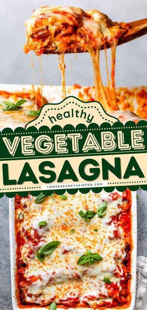 Vegetable Lasagna, easy comfort food, tasty dinner recipes Vegetables Lasagna, Vegetable Lasagna Recipe, Lasagna Recipe With Ricotta, Vegetarian Lasagna Recipe, Classic Lasagna Recipe, Lasagna Roll, Veggie Lasagna, Vegetarian Lasagna, Vegetable Lasagna