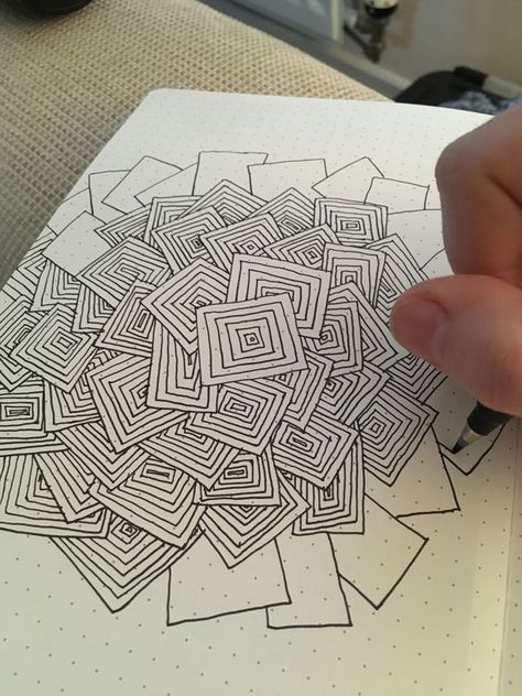 op-art doodles Arte Doodle, Zentangle Designs, Drawing Simple, Tangle Patterns, Zentangle Drawings, Doodles Zentangles, Ink Drawings, Sketchbook Art, Doodle Art Designs