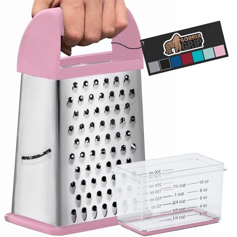 Check out this list Home Decor 🍒💞 from influencer-1146f80f Box Grater, Prepare Meals, Cheese Slicer, Chocolate Bread, Cheese Grater, Grated Cheese, Ergonomic Handle, Ergonomic Design, Steel Construction