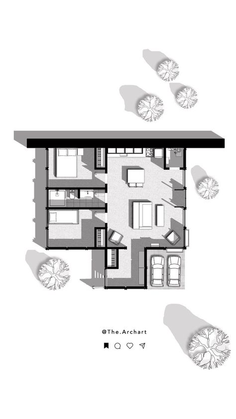 Floor Plan Render Steps👇🏼 1. Add AutoCAD Drawing PDF in Photoshop 2. Add Section Fill Color 3. Add Floor Textures 4. Add Trees and… | Instagram Easy Rendering Architecture, Monochrome Plan Render, Rendered Floor Plan Photoshop, Photoshop Rendered Plans, Photoshop Floor Plan, Architecture Plan Render, Floorplan Render, Floor Plan Presentation, Floor Plan Illustration