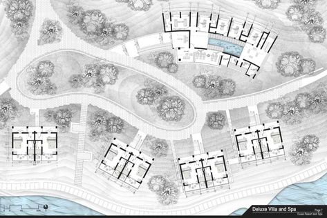 Resort Bungalow Design, Beach Resort Architecture Plan, Mountain Hotel Architecture Plan, Resort Master Plan Architecture, Villa Hotel Design, Beach Resort Design Concept, Villa Resort Design Plan, Beach Resort Concept, Resort Design Plan Architecture