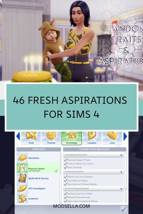 If you're seeking to bring a new dimension to your Sims' experiences in "The Sims 4," consider incorporating custom aspirations. These personalized goals can introduce exciting challenges and adventures that will enhance your gaming experience. Explore the endless possibilities of custom aspirations today! Aspiration Sims 4 Mods, Aspiration Cc Sims 4, Aspirations Sims 4 Cc, Sims 4 More Aspirations Mod, The Sims 4 Aspirations Mods, Max 20 Sims 4, Sims Cc Aspirations, How To Make The Sims 4 More Fun, Mc Sims 4