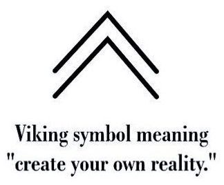 Viking Symbol Create Your Own Reality, Create Your Own Reality Tattoo, Thumb Tattoos, Stick N Poke, Create Your Own Reality, Create Reality, Arm Band Tattoo, Viking Symbols, Symbols Of Strength