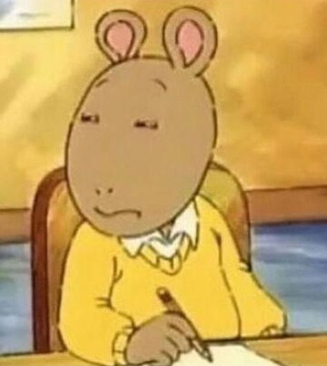 Arthur Memes, Arthur Cartoon, Arthur Read, Lofi Vibes, Spongebob Funny, Reaction Images, Pbs Kids, Snapchat Funny, Funny Profile