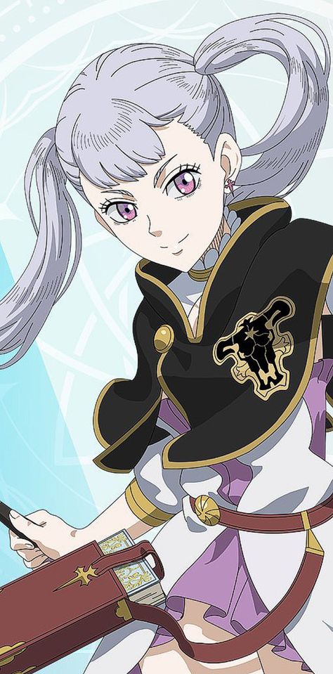 Black Clover Noelle Wallpaper, Noelle Black Clover Icon, Black Clover Noelle Manga, Strong Anime Female, Noelle Silva Wallpaper, Noelle Silva Icon, Noelle Black Clover, Black Clover Noelle, Silva Black Clover