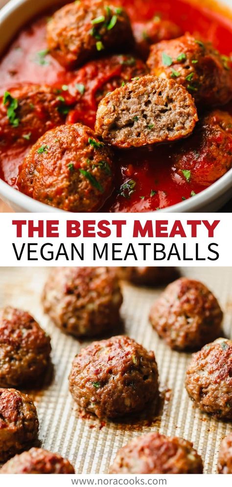 Best Vegan Meatballs Vegan Meatball Sub, Vegan Meatballs Recipe, Vegan Crumble, Veggie Meatballs, Lentil Meatballs, Ground Recipes, Vegetarian Meatballs, Vegan Meat Recipe, Vegan Ground Beef