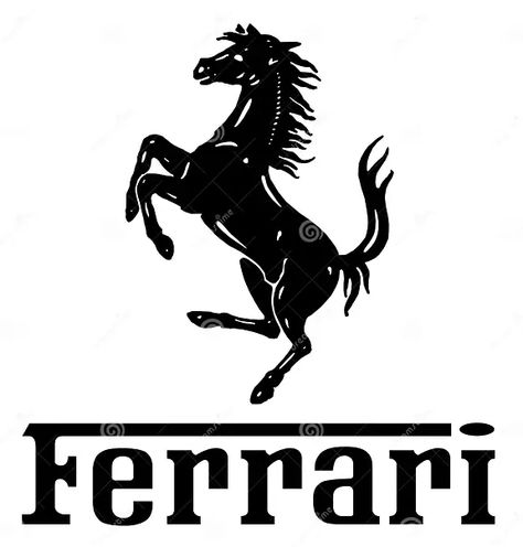 Ferrari logo 3d editorial photo. Illustration of silhouette - 270781306 Ferrari Symbol, Scuderia Ferrari Logo, Ferrari Sign, Car Brands Logos, Brand Palette, Red Corvette, Teen Boy Room, Car Icons, Computer Icon