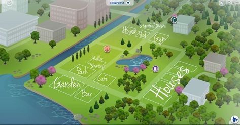 Sims Hack, Newcrest Sims 4 Layout, Sims4 Houses, Sims 4 Loft, Sims 4 Houses Layout, Lotes The Sims 4, Sims Challenge, Art Notes, The Sims 4 Lots