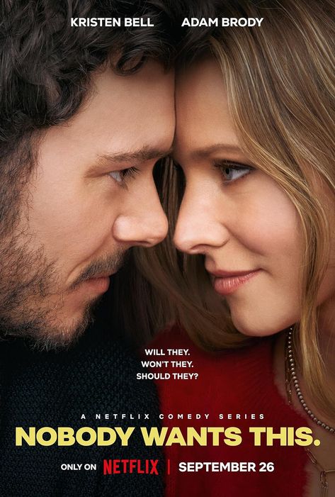 Nobody Wants This (2024) Nobody Wants This Series Quotes, Movie Netflix Best, Adam Brody Nobody Wants This, Nobody Wants This Tv Series, 2024 Movies, Erin Foster, Unexpected Relationships, Netflix Recommendations, Adam Brody