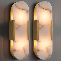 Light Fixtures For Bathroom, Modern Vanity Lighting, Elegant Vanity, Bedside Wall Lamp, Alabaster Stone, Vanity Light Fixtures, Luxury Marble, Indoor Wall Sconces, Hallway Living Room