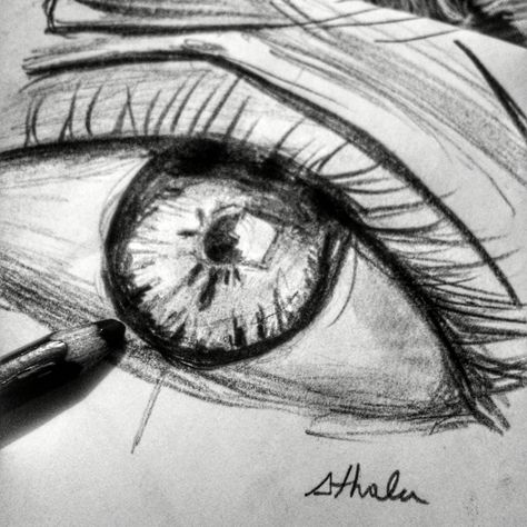 👁 Eyes Drawing Sketches, Teary Eye Drawing, Teary Eye, Pencil Drawing Inspiration, Drawing Made Easy, Pencil Drawing Images, Pencil Drawing Tutorials, Teary Eyes, Shading Techniques