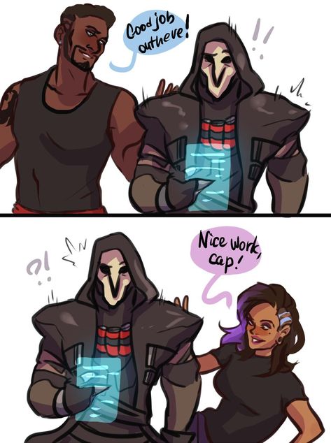 2/5 Baptiste X Sombra Overwatch, Gabriel Overwatch, Father Gabriel, Gabriel Reyes, Reaper Overwatch, Sombra Overwatch, Overwatch Reaper, Overwatch Genji, Overwatch Funny