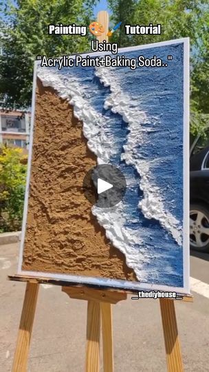 83K views · 24K reactions | A beautiful idea of making a Canvas Painting! 
Try this today!
Don't forget to follow my page for more interesting videos and DIY'S AND CREATIVITY.
@_thediyhouse_ 
.
.

#trending #art #artist #diycrafts #artistsoninstagram #craftastherapy #diyprojects #creator #trendy #craft #artofinstagram #paint #paintings #painting #canvasart #canvas #canvaspainting #homedecor #home #explorepage✨ #fy | Craft Indeed | _thediyhouse_ · Original audio Scrapbook Beach, Texture Painting Techniques, 4th July Crafts, Interesting Videos, Trending Art, Texture Paint, Plaster Art, Follow My Page, Texture Painting