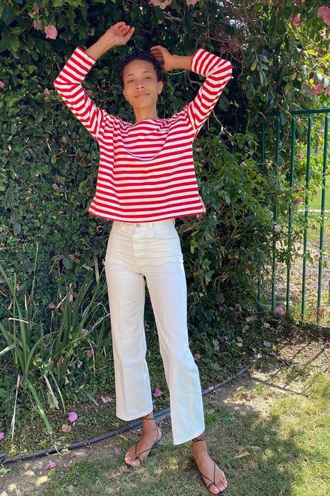 Breton Stripes Outfit, Classic Summer Outfits, Breton Top, Breton Stripes, Style Guru, Summer Outfit Ideas, Stripe Outfits, Summer Fashion Trends, Fashion People